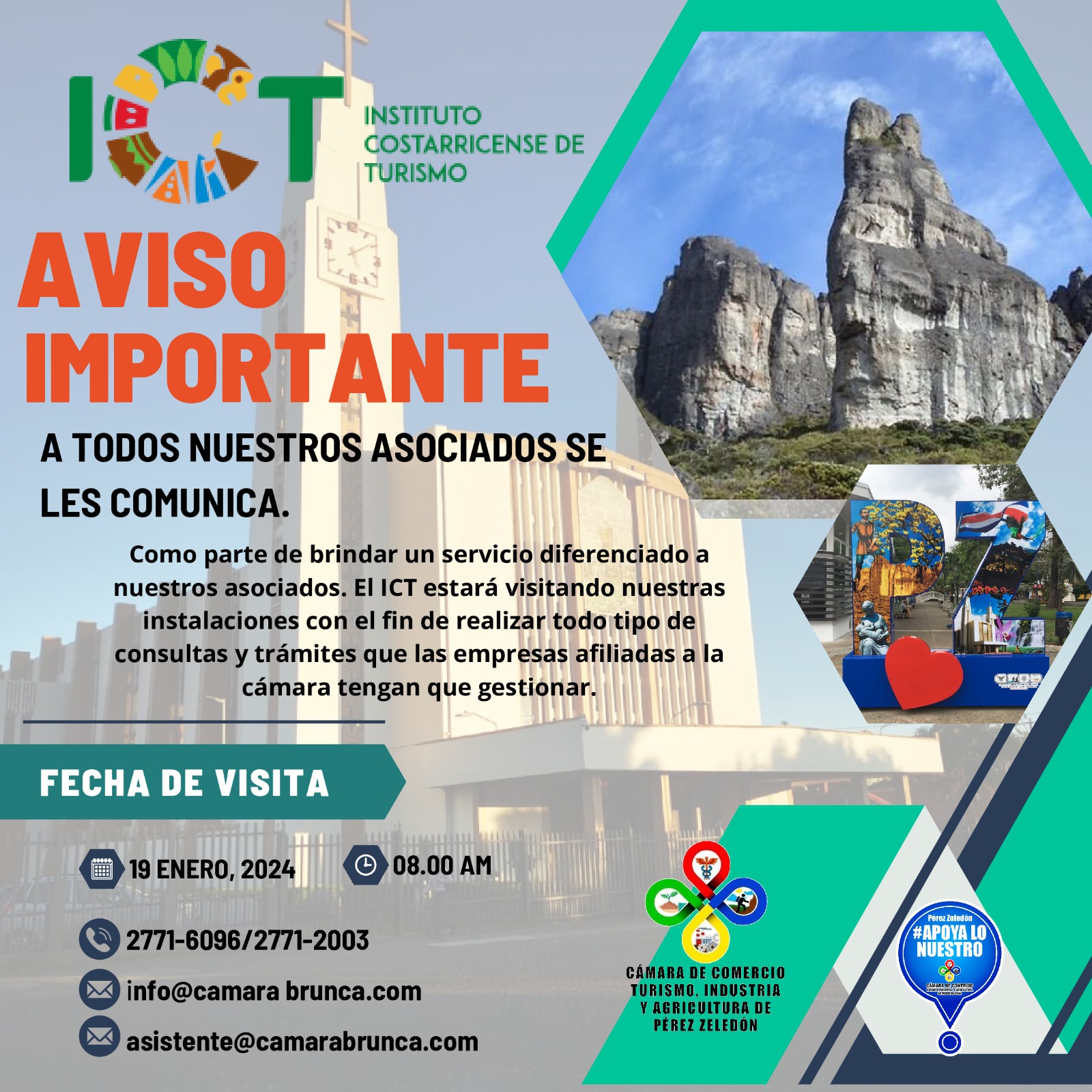 Visita del Instituto Costarricense de Turismo